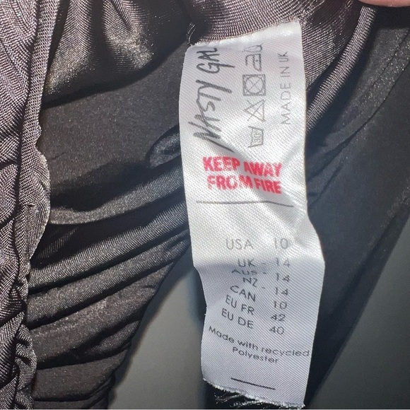 Nasty Gal Thong Bodysuit Square Neck Long Sleeved Chocolate Size 10 NWT - Picture 11 of 12